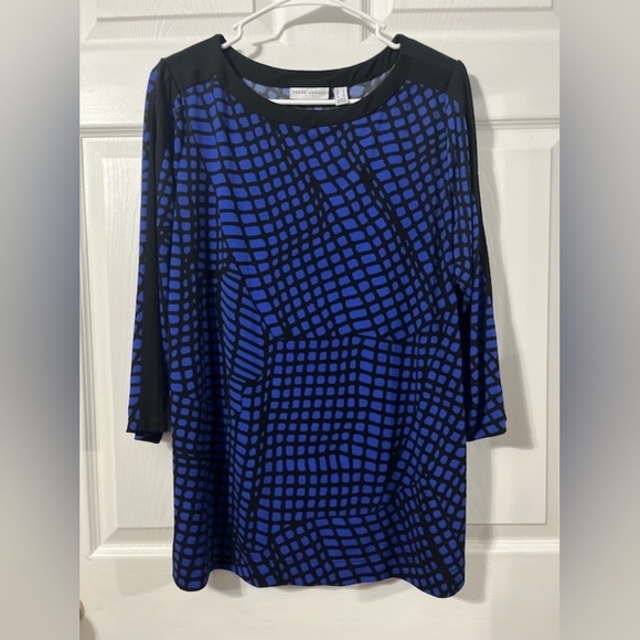 Susan Graver Tops - Susan Graver black n blue blouse
